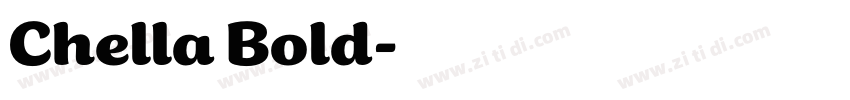 Chella Bold字体转换